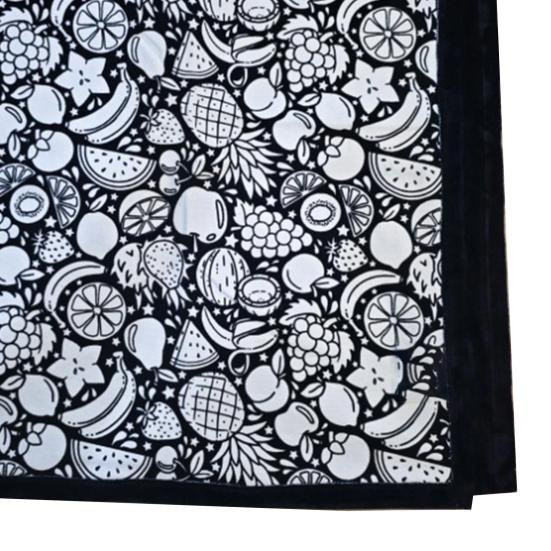 Pavo DIY Ausmaldecke aus Polyester, Waschbare Basteldecke zum Selbstgestalten in Schwarz - Bild 1