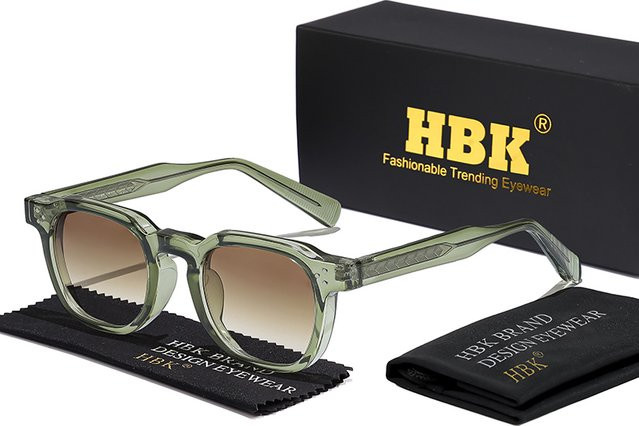 HBK Retro Sonnenbrille, Vollrand, Kunststoff, Unisex - Bild 1
