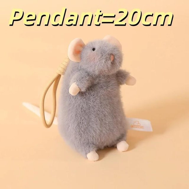 Yiran toy Maus Plüschtier, Grau, Plüsch / Textil - Bild 1