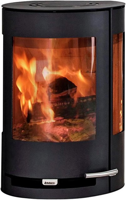 Aduro 9.4 Kaminofen in Schwarz aus Stahl mit 8 kW Leistung und Automatik, B/T/H: 75,2 x 50,0 x 46,0 cm - Bild 1