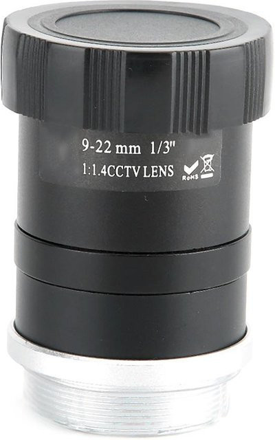 Koogeelife 1080P Objektiv mit 9-22mm Brennweite und manueller Blende f/1.4 in Grau - Bild 1