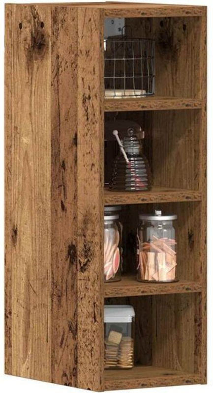 Hängeschrank Riga in Altholz-Optik von vidaxl, Braun, Landhaus-Stil, Holzwerkstoff, B: 60 cm, H: 29,5 cm, T: 20 cm - Bild 1