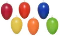 DECORIS Deko Ostereier mit Blumenmuster und abstrakten Motiven in Multicolour als Hänge-Deko für Ostern und Frühling - Bild 1