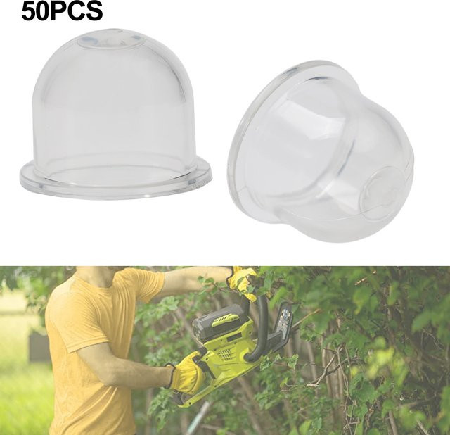 50 Stück VIBRATITE Kraftstoffpumpen Vergaser Primerbirnen 19mm in Transparent für Kettensägen, Gebläse, Trimmer und Freischneider - Bild 1