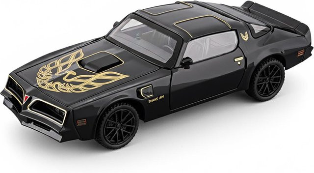 Linyi toy car Pontiac Firebird Trans Am Modellauto, 1:32, Metall, Schwarz, ab 18 Jahren - Bild 1
