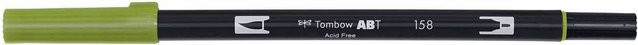 Tombow ABT Dual Brush Pen Dark Olive 158 in Grün - Bild 1