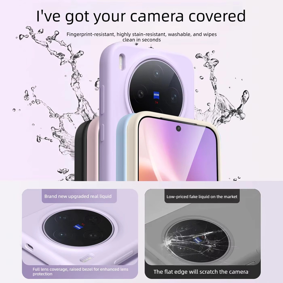 Stoßfeste Weiche Flüssigsilikonhülle in Macaron-Farbe für Oppo Find X9SPro X8S+ X7 Ultra Pro, Hautfreundliche Schutzhülle in Weiß - Bild 3