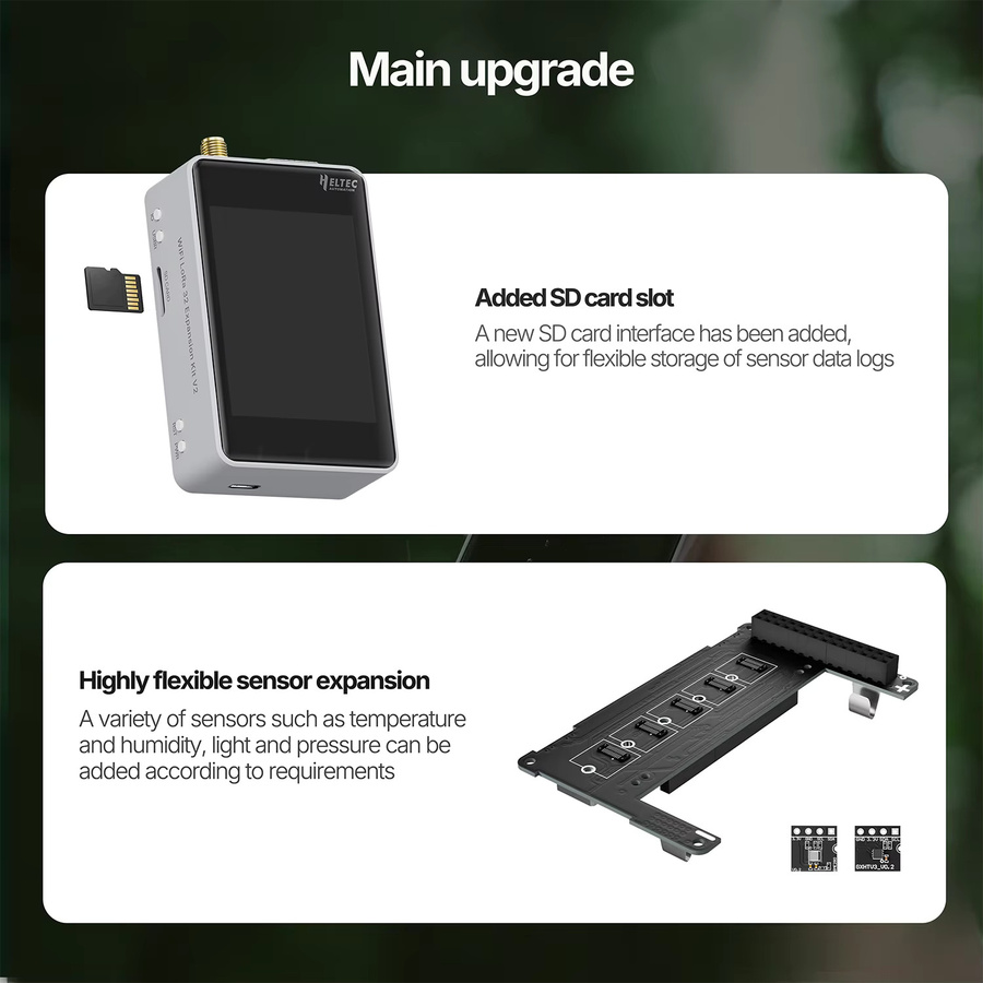 Heltec WiFi LoRa 32 V2 Erweiterungs-Kit mit ESP32, SX1262, WiFi, Bluetooth und 2,8 Zoll Touchscreen-Display für LoRaWAN und Meshtastic - Bild 3