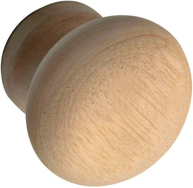 Alles im Griff Möbelknopf Hemera aus Esche in Beige, Durchmesser: 2,5 cm, Tiefe: 2,6 cm - Bild 1