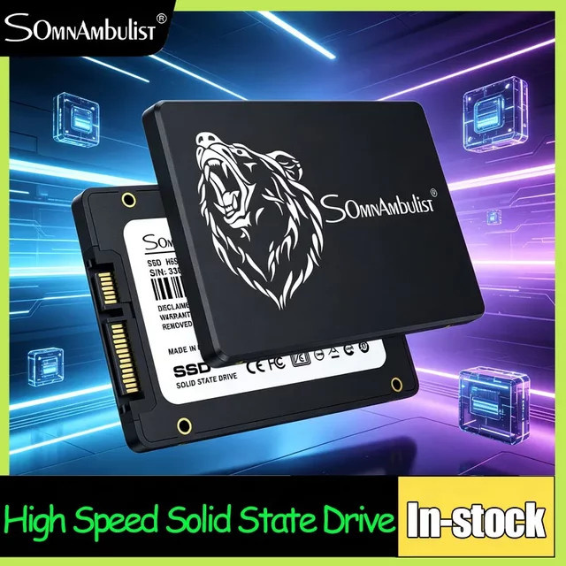 SomnAmbulist 2,5-Zoll SATA III SSD 256GB Interne Solid-State-Festplatte in Schwarz für Laptop und PC - Bild 1