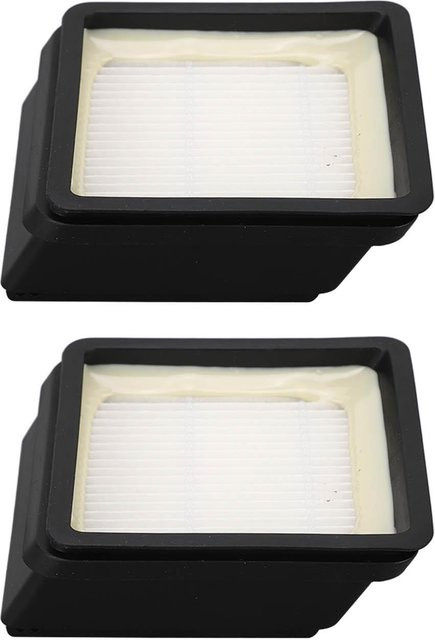 OutsideWorld Staubsaugerfilter Set aus ABS, 2 Stück, wiederverwendbar und waschbar, Farbe: Schwarz - Bild 1