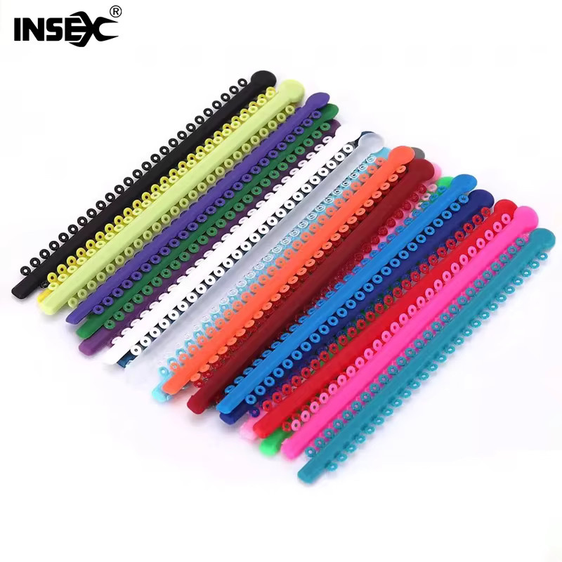 INSEX Kieferorthopädische Farbige Ligaturen O-Ringe, 20 Stück, Unisex - Bild 2