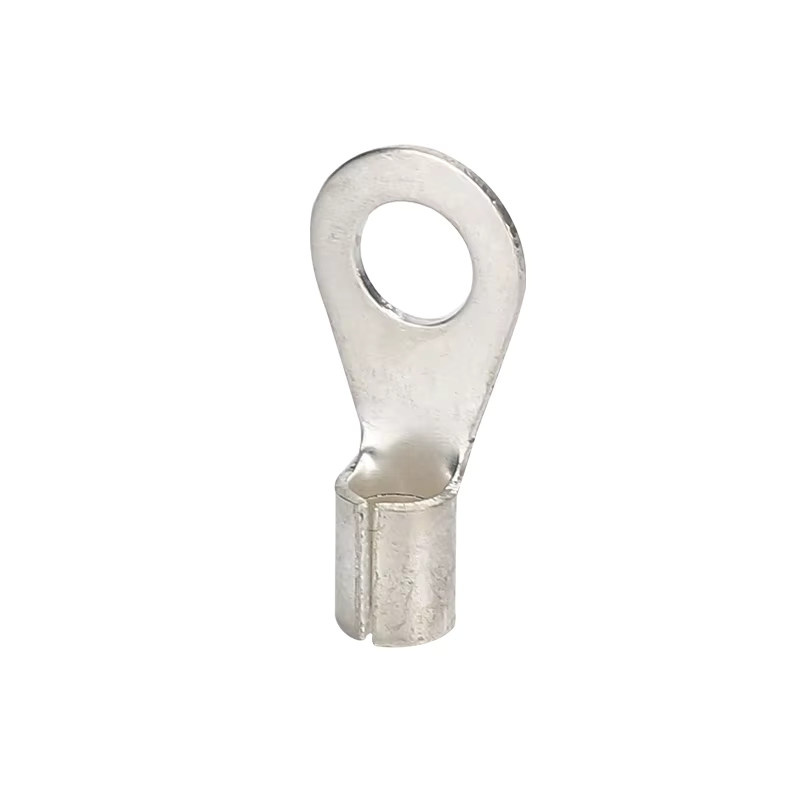 Runder Kabelschuh aus blankem Kupfer, nicht isolierter Kabelendverbinder zum Crimpen, Farbe: Silber - Bild 3