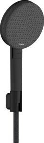 Hansgrohe Raindance Eco Brausekopf mit 3 Strahlarten in Schwarz Matt, Durchmesser: 12,5 cm - Bild 1
