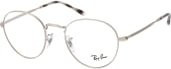 Ray-Ban RX 3582V Brille, Vollrand, Rund, Metall, Silver, Unisex - Bild 1