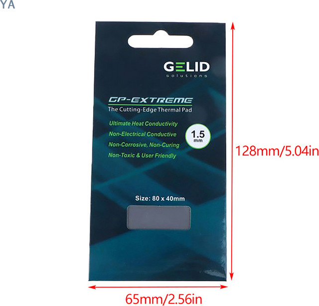 GELID Wärmeleitpad für CPU und GPU mit 15W/MK zur Wärmeableitung auf dem Motherboard - Bild 1