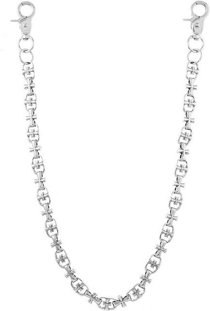 YIRAN Kettengürtel mit Kreuz, Metall, Weiß, Unisex - Bild 1