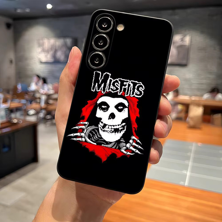 Hot Rock M-Misfits Handyhülle für Samsung Galaxy S26 S25 S24 Ultra S23 S22 S21 S20 sowie A57 A54 A37 A17 A53 A16 Rückseiten-Cover in Schwarz - Bild 2