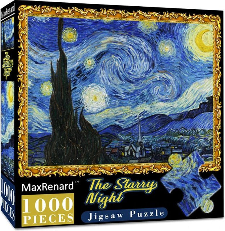 Maxrenard Puzzle Van Gogh Die Sternennacht 1000 Teile Mehrfarbig B: 68 cm, H: 49 cm - Bild 1