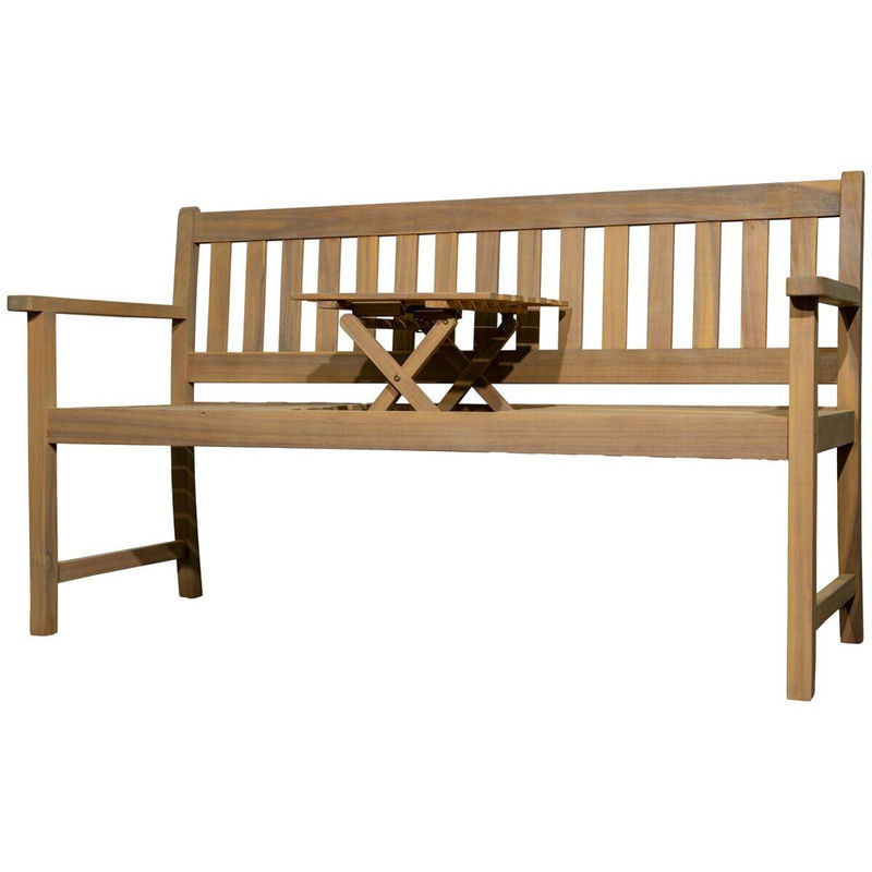 POCOline Gartenbank aus Akazienholz in Natur, B: 156 cm, H: 90 cm, T: 60 cm - Bild 3