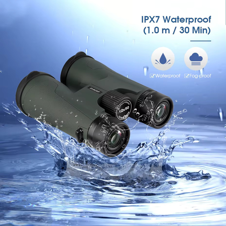 Svbony SA203 12x50 Fernglas mit IPX7 Wasserdichtigkeit, FMC Multicoating und Bak4 Prismen inklusive Nackenband und Stativadapter - Bild 3