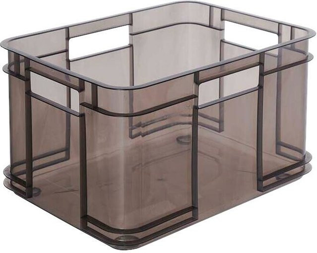 Keeeper Aufbewahrungsbox Bruno M grau transparent stapelbar B/H/L: 27 x 16 x 35 cm - Bild 1