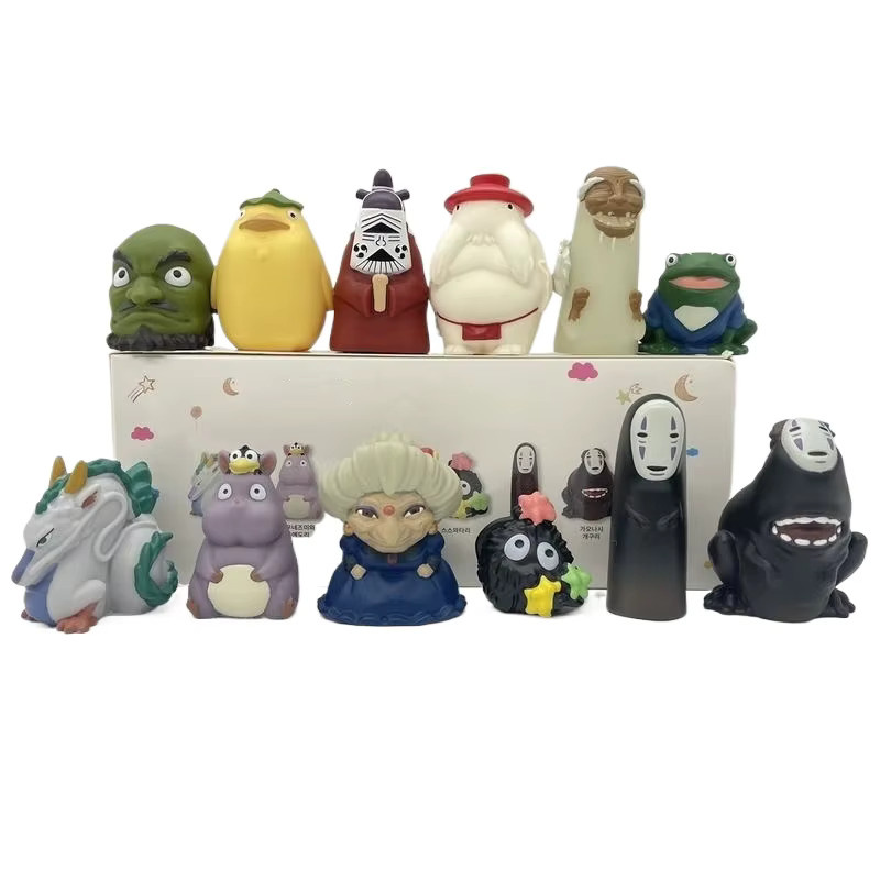 Banpresto Japanische Anime Weißer Drache Kohle Ball Elf Gesichtslose Männliche Finger Puppe, Set, Weiß - Bild 4