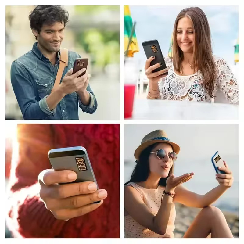 Universeller tragbarer Handy-Signalverstärker Aufkleber als Antennen-Booster für iPhone, Samsung und Mi - Bild 3