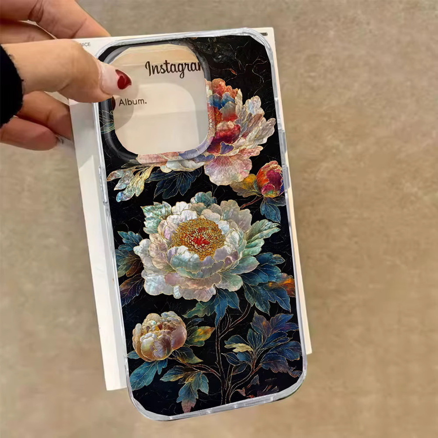 Handyhülle mit Rose Gradient Vortex Textur für Xiaomi Redmi Note und diverse Modelle in Pink und Multicolour - Bild 4