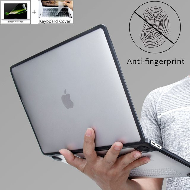 Schutzhülle für Apple MacBook Air und MacBook Pro in Grau Transparent - Bild 1
