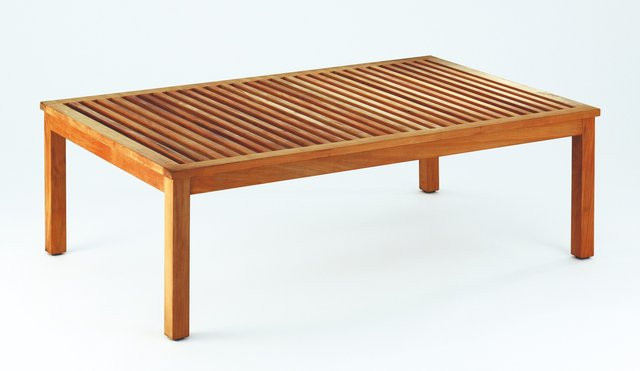 Gartentisch Lounge aus geöltem Teak-Hartholz in Braun, B/T/H: 130 x 80 x 40 cm - Bild 1
