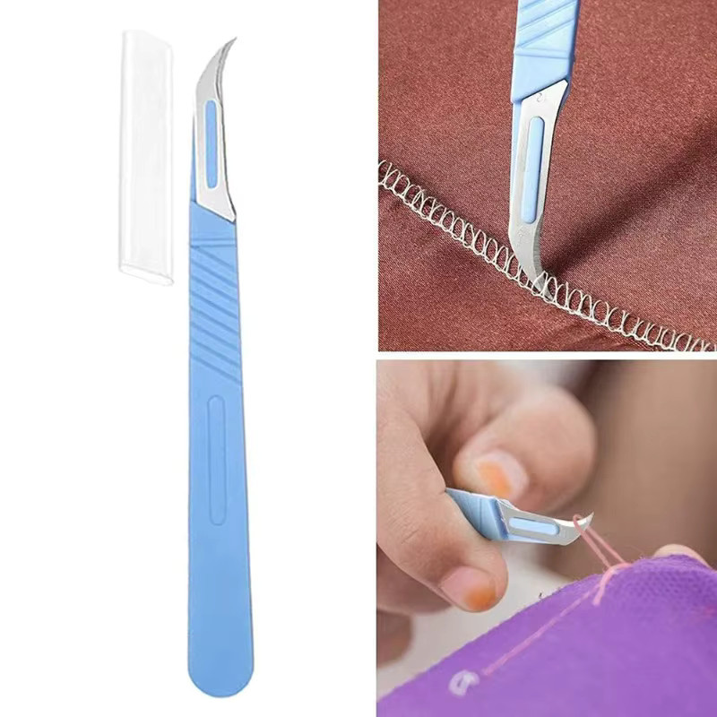 Nahtripper mit Kunststoffgriff in Blau zum Entfernen von Nähten und Fäden für Handarbeit und Nähtechnik - Bild 4