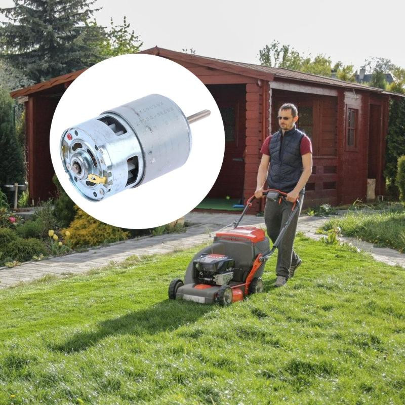 755 Gewinde Elektromotor 21V mit langer Welle für Rasentrimmer und Rasenschneider - Bild 3