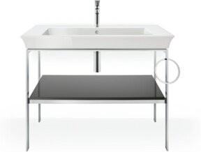 Duravit Waschtisch-Konsole White Tulip in Weiß glänzend, B/T: 98,4 x 45 cm - Bild 1