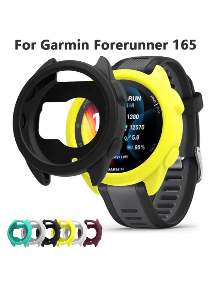 Uhrengehäuse Schutzhülle für Garmin Forerunner 165, Silikon, Unisex - Bild 4