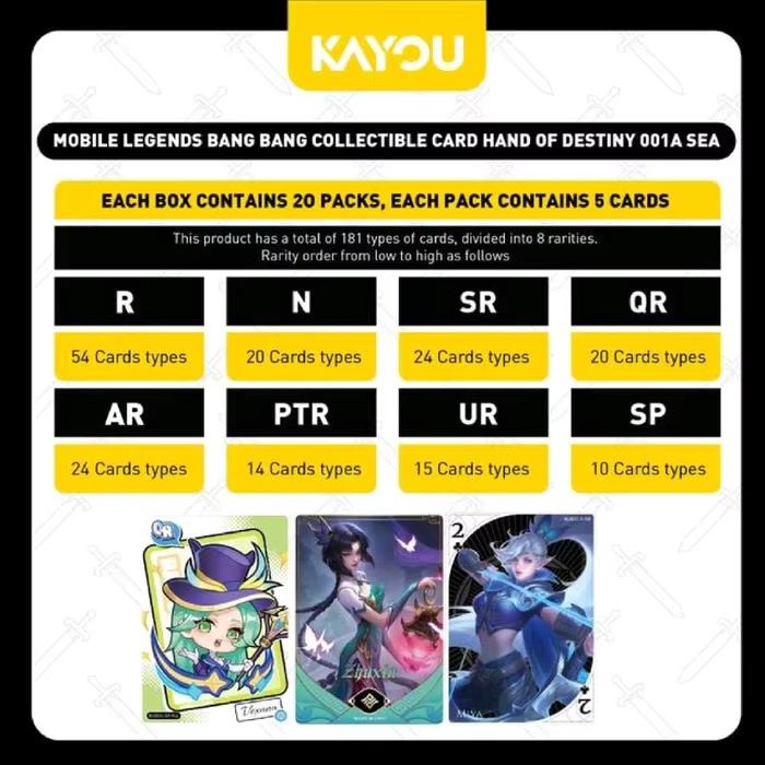 KAYOU Mobile Legends: Bang Bang Hand des Schicksals Sammelkarten, Set / Bundle - Bild 3