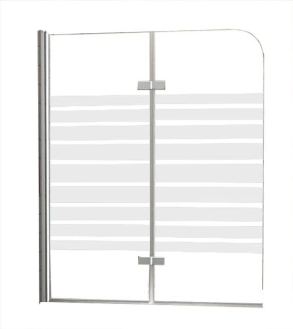 Glasdeals Badewannenaufsatz Duschtrennwand BREASE-FROST mit Easy-Clean-Beschichtung, Farbe: Frosted, B: 100 cm, H: 140 cm - Bild 1