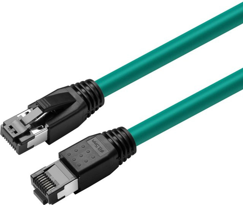 MicroConnect Patch-Kabel CAT 8,1 S/FTP RJ-45 auf RJ-45 Ethernet LAN Kabel, grün, Länge: 10,0 m - Bild 2