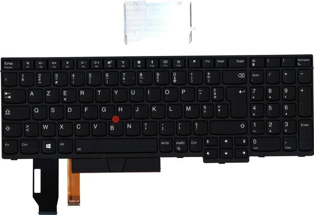 Lenovo Tastatur mit Hintergrundbeleuchtung USB-A Schwarz Französisch Europäisch 01YP691 - Bild 1