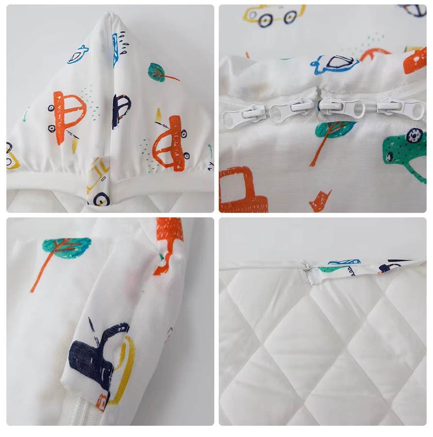 HOUSBAY Babydecke aus Baumwolle mit Dinosaurier-Print, winddichte Steppdecke für Babys von 0 bis 24 Monaten - Bild 2