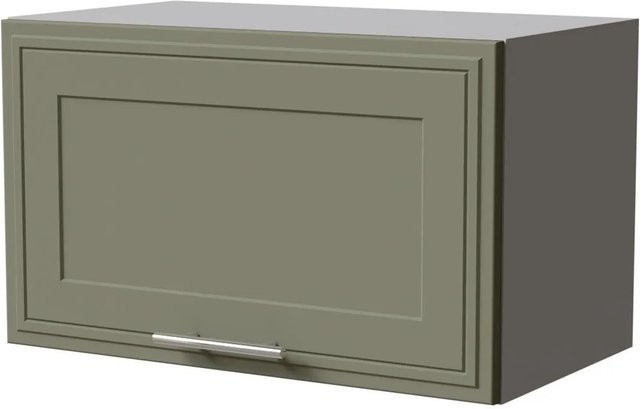 Feldmann-Wohnen Klapphängeschrank Salo W4B/60 in Grau und Reed Green Matt mit Gasdruckdämpfer, B/T/H: 60 x 32,5 x 36 cm - Bild 1