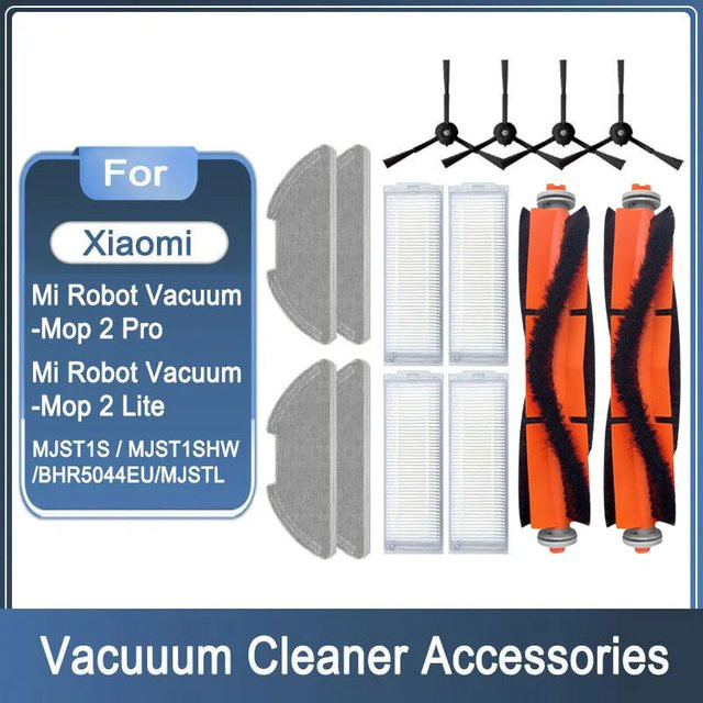 Wellmi Zubehör-Set für Xiaomi Mi Robot Vacuum-Mop 2 Pro/Lite mit Hepa-Filter, Wischtuch, Hauptbürste und Seitenbürste - Bild 1