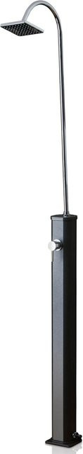 Gre Solardusche aus Aluminium in Schwarz, Höhe: 223 cm, Breite: 18 cm, Tiefe: 22 cm - Bild 1