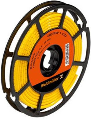 Weidmüller CLI M 2-4 GE/SW A CD Kennzeichnungsring mit Aufdruck A in Schwarz und Gelb, Außendurchmesser-Bereich 10 bis 317 mm - Bild 1