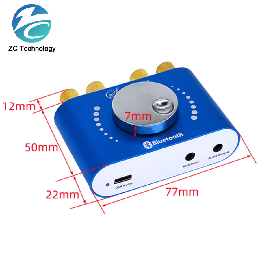 Sinilink Bluetooth 5.0 Stereo Digital Verstärker Modul mit App-Steuerung für 12V/24V Mobile Control - Bild 2
