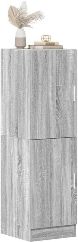 Küchenunterschrank Grau Sonoma von vidaxl aus Holzwerkstoff mit Drehtüren, B/T/H: 38 x 41,5 x 131,5 cm - Bild 1