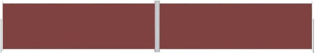 Furnicato Ausziehbare Seitenmarkise Braun B: 1200 cm, H: 200 cm - Bild 1