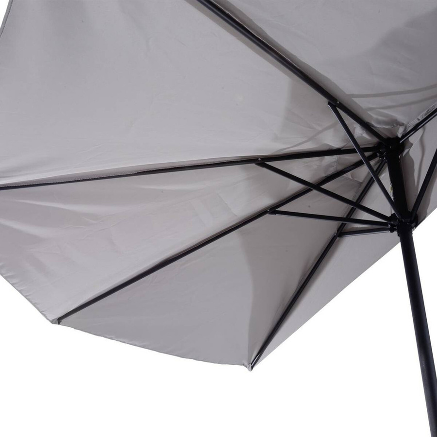 Outsunny Sonnenschirm aus Aluminium und Polyester in Grau und Schwarz, B/H/T: 150 x 249 x 293 cm - Bild 2