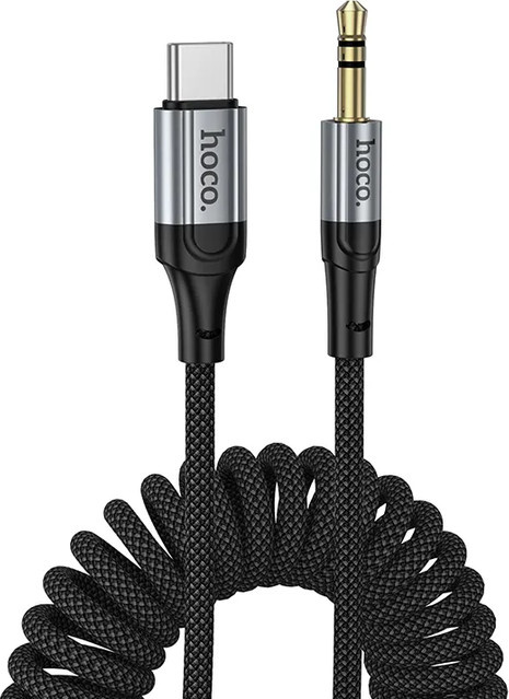 HOCO Audio-Kabel USB-C auf 3,5mm Klinke, Schwarz, Länge: 1,5 m - Bild 1