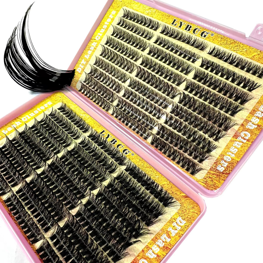 LYBCG 3D Fluffy Lash Cluster Kit, Black, Unisex - Bild 2